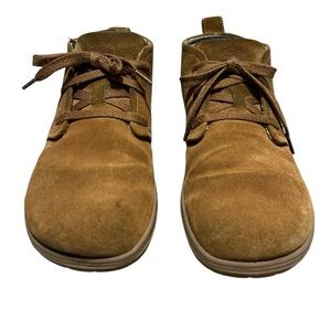 Lems Mens Shoes 9.5 Brown Suede Lace Up Lions Mane Comfort Chukka Boots